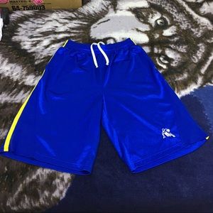 MEN’S AND1 SHORTS SIZE MEDIUM BLUE BASKETBALL SHORTS
